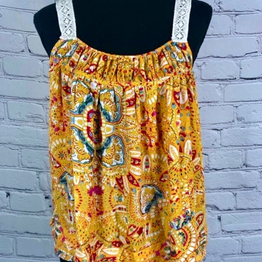 💲SALE💲 NWT Rachel Zoe Lace Strap Sleeveless Shirt Sz M